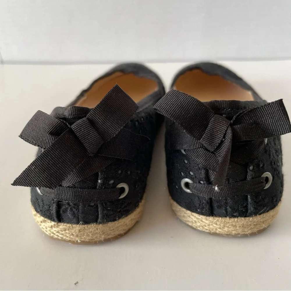 UGG Tassey Eyelet Black Flats Size 4US